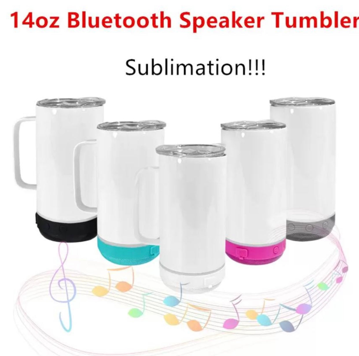 Bluetooth Speaker Tumbler w/handle